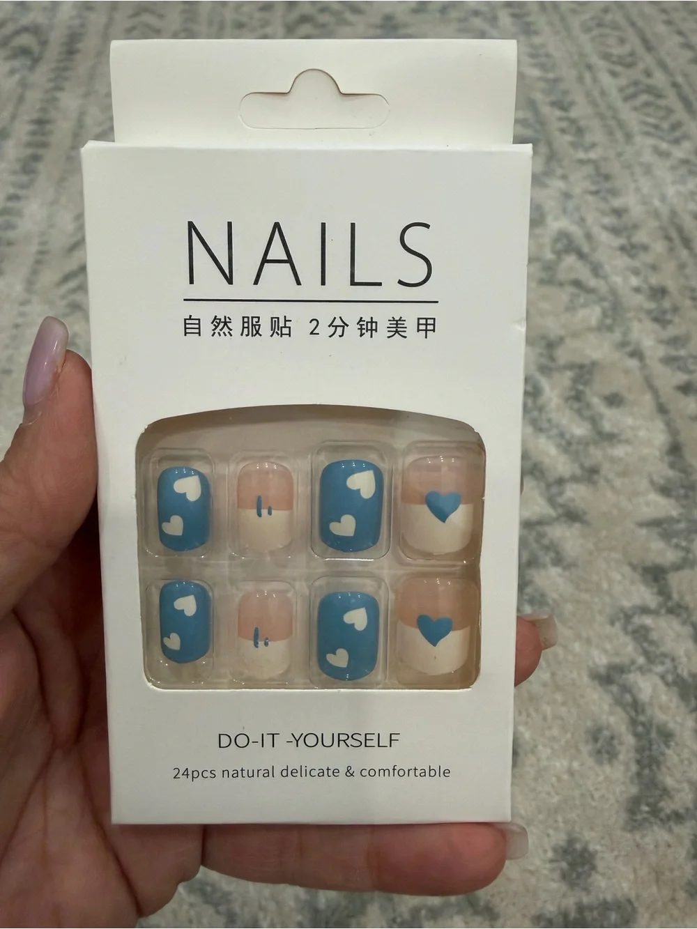 Set of 2 Boxes 48-Piece Press-On Nails – Designs as Pictured
